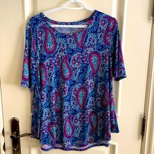 Chico’s A-line t-shirt blouse